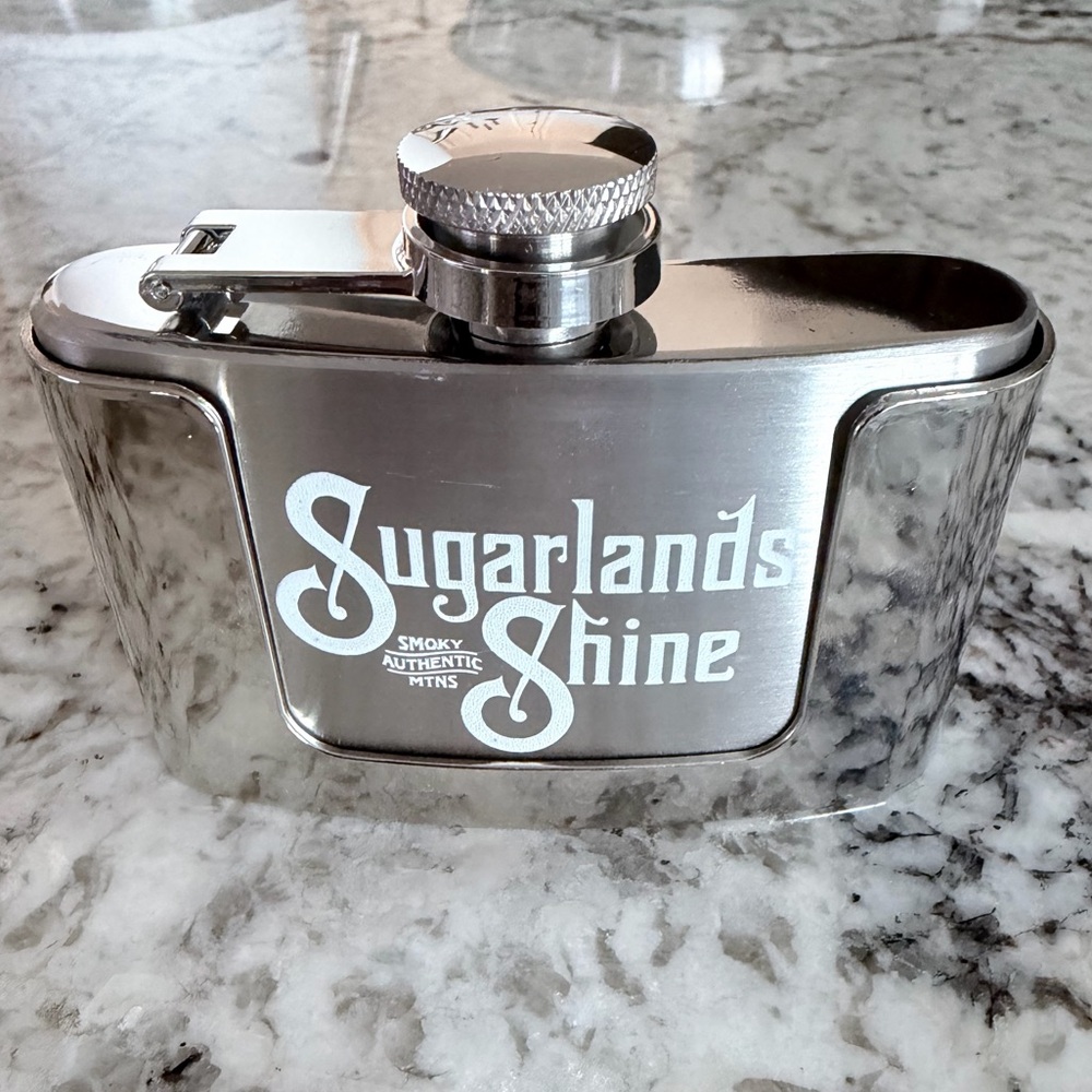 Belt Buckle Flask Unisex New In Box Never Used